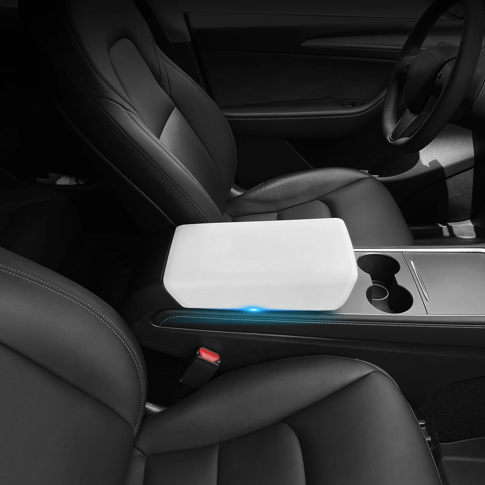 

Car Armrest Box Protective Suede Cover For Tesla Model 3 Model Y Central Control Armrest Model3 Modely Interior Accessories