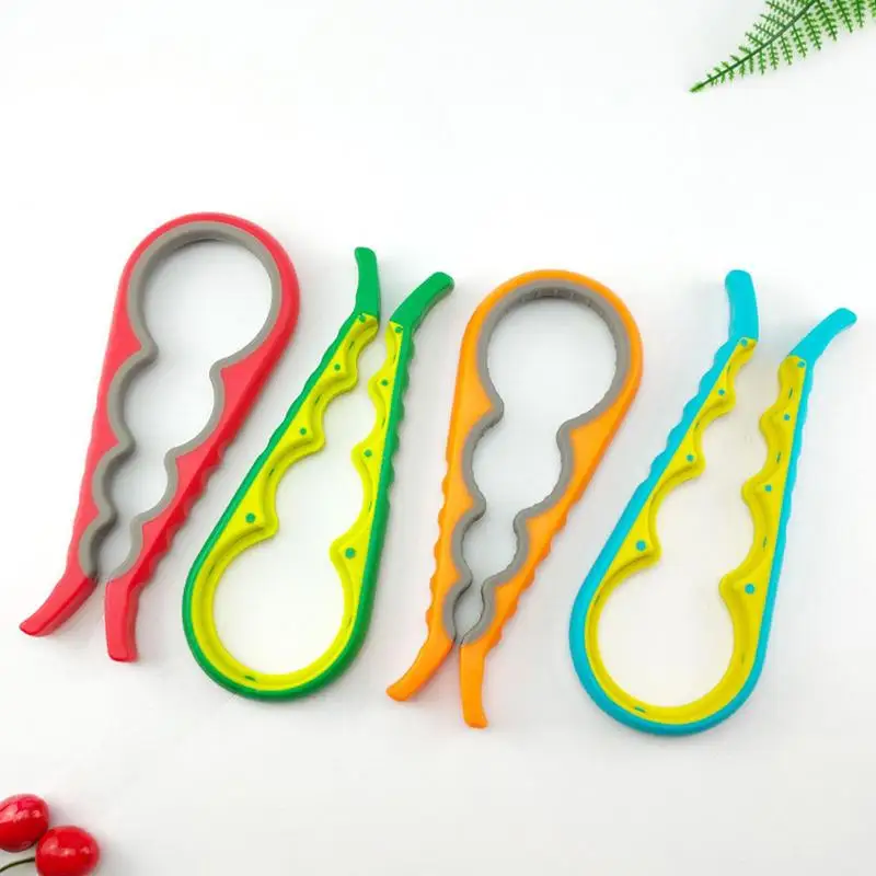 

4 в 1 открывалка для банок ручная открывалка с винтовой крышкой многофункциональная Нескользящая открывалка для крышки банки открывашка для бутылок с легким захватом Кухонные гаджеты