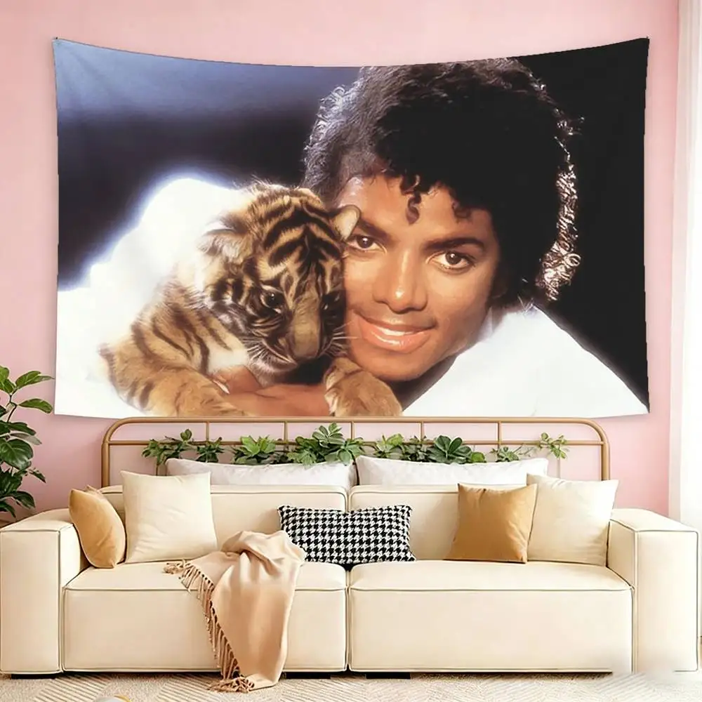 Фото Флаги с изображением Майкла Джексона, идеально подходящие для вечеринок, клубов, украшения стен на открытом воздухе и в помещении, баннеры, подарки для фанатов №4