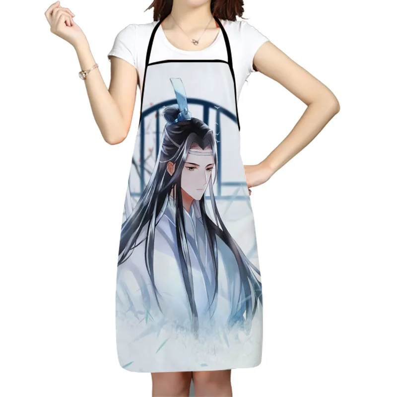 

Кухонные фартуки для женщин и мужчин Mo Dao Zu Shi аниме-фартук, нагрудники для уборки дома, домашние фартуки для маникюра