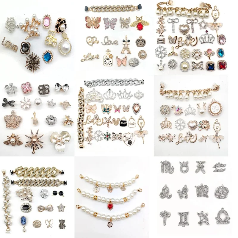 Wholesale Price Processing 10Pcs/30Pcs/50Pcs/100Pcs Random Shipment Of Jewelry Accessories Women’S Croc Clogs Buckle Girls Gifts