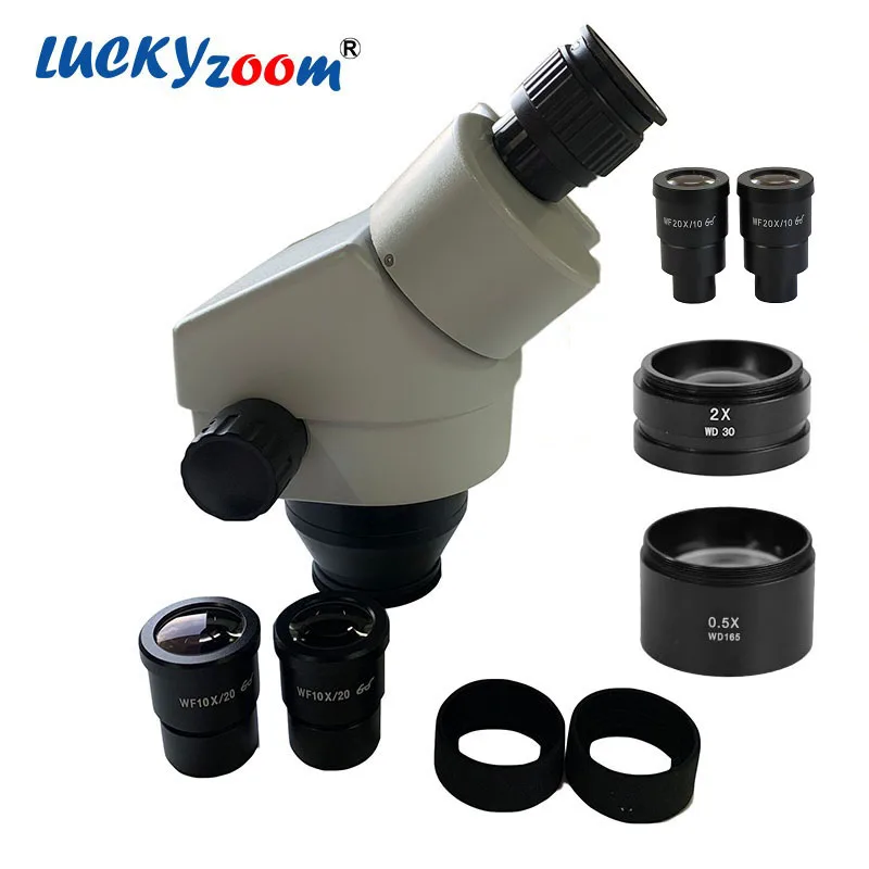 

Brand New 3.5X-180X Binocular Microscope Portable WF20X Eyepiece Stereo Microscope Professional Phone Repair Metal Microscopio