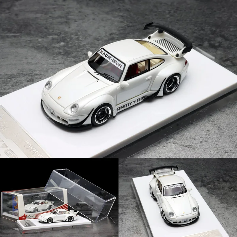 

FuelMe Limited Edition 1:64 Porsche Wide Body Modified RWB 993 ARMY GIRL Military Girl GT Resin Car Model
