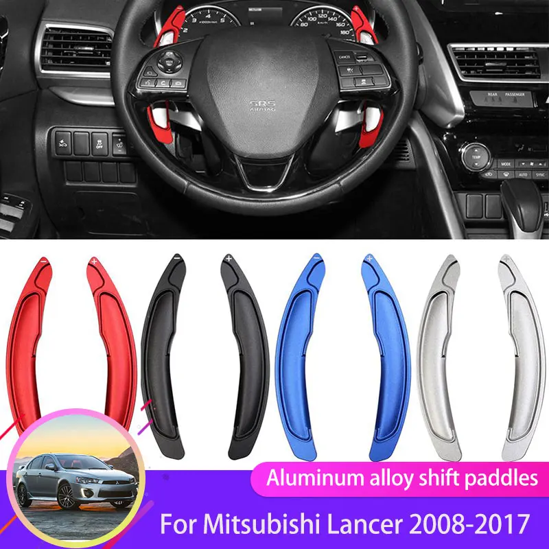 2 Pcs Car Steering Wheel Shift Paddle for Mitsubishi Lancer EX Galant Fortis Proton Inspira 2008~2017 DSG Shifter Gear Extension