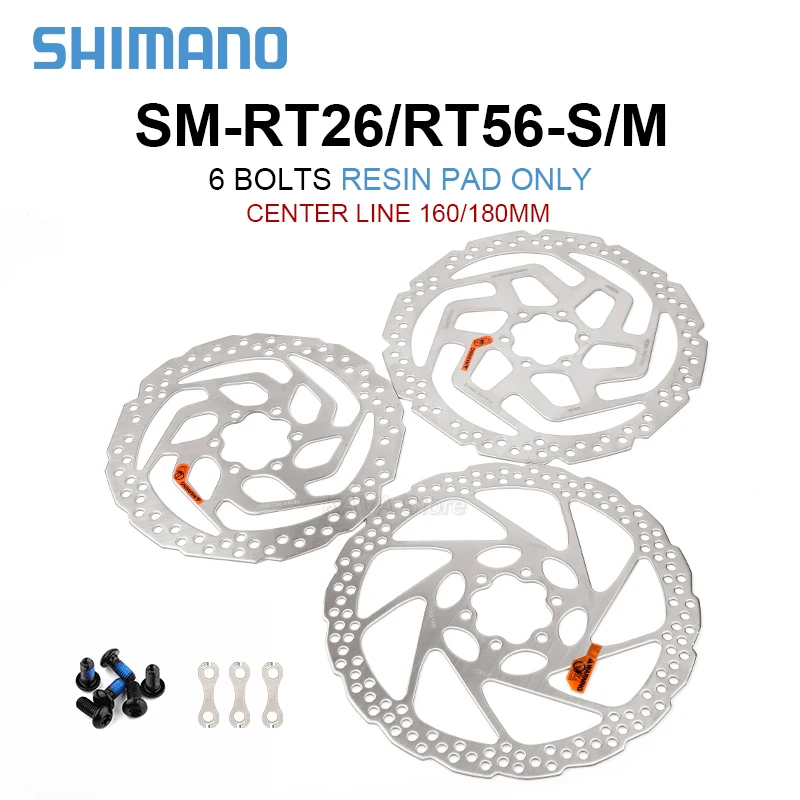 Фото Тормозной диск SHIMANO Deore SM RT56 RT26 160 мм, 180 мм, 6 болтов, ALTUS RT10, гидравлические тормозные роторы для горного велосипеда XT SLX №3