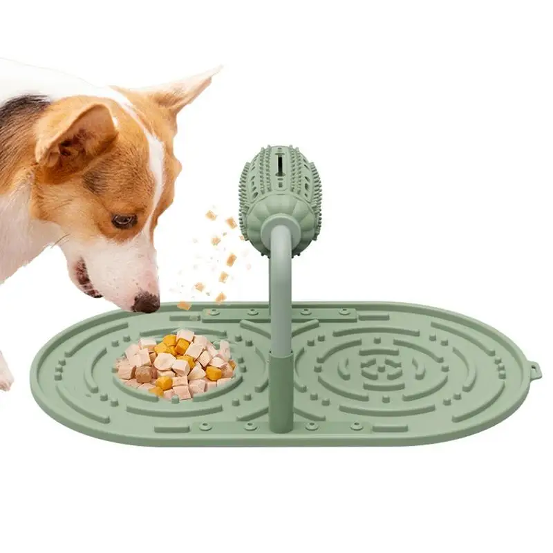 

Dog Food Mat Silicone Interactive Dog Slow Feeders Licking Mat For Paste Gravy Yoghurt Dog Training And Exercise Games For Cats