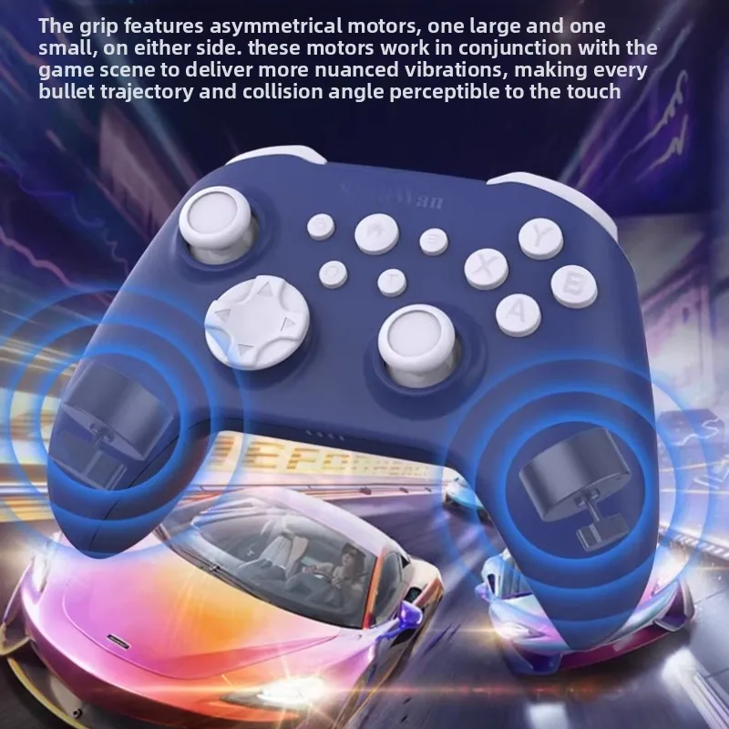 Игровой контроллер ShanWan Q34B Bluetooth, три режима подключения, двойной джойстик Hall, частота опроса 1000 Гц, встроенный гироскоп, геймпад с низкой задержкой (art.: 3920d9971d07e) - 3920d9971d07e