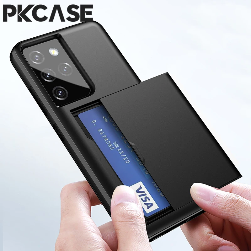Фото Чехол-кошелек PKCASE с отделением для карт для Samsung S25 Edge S24 S23 FE S22 S21 FE Note 20 Ultra 10 Plus A55 A56 A36 A16 A17 Cover №1