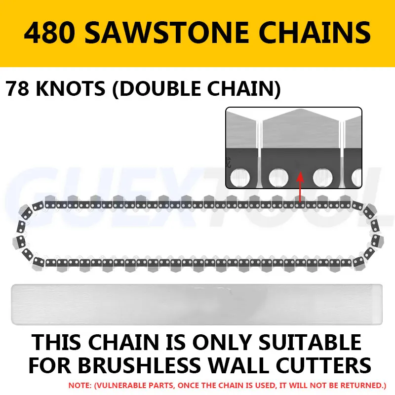 

Станок для резки стен. Оригинальная цепь из алмазного сплава, резак для стен с машиной для резки дверей. Специальные аксессуары для направляющих.