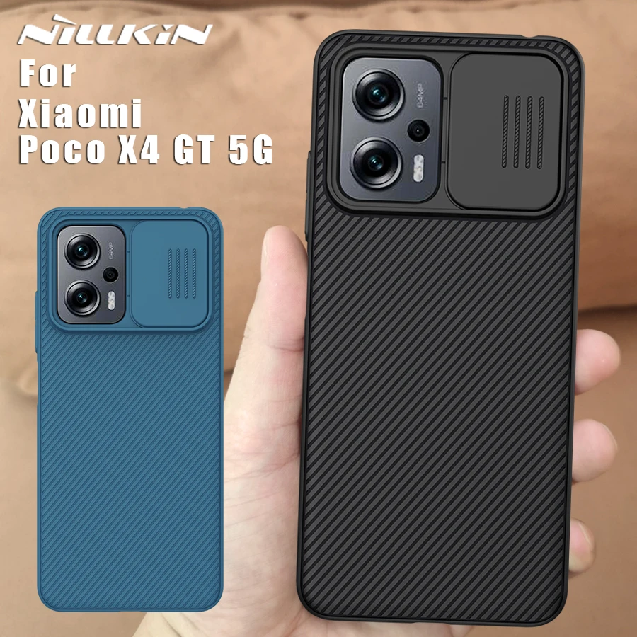 

Nillkin for Xiaomi Poco X4 GT 5G Case Camera Protection Lens 360 Camshield Hard PC full Back Cover for PocoX4GT