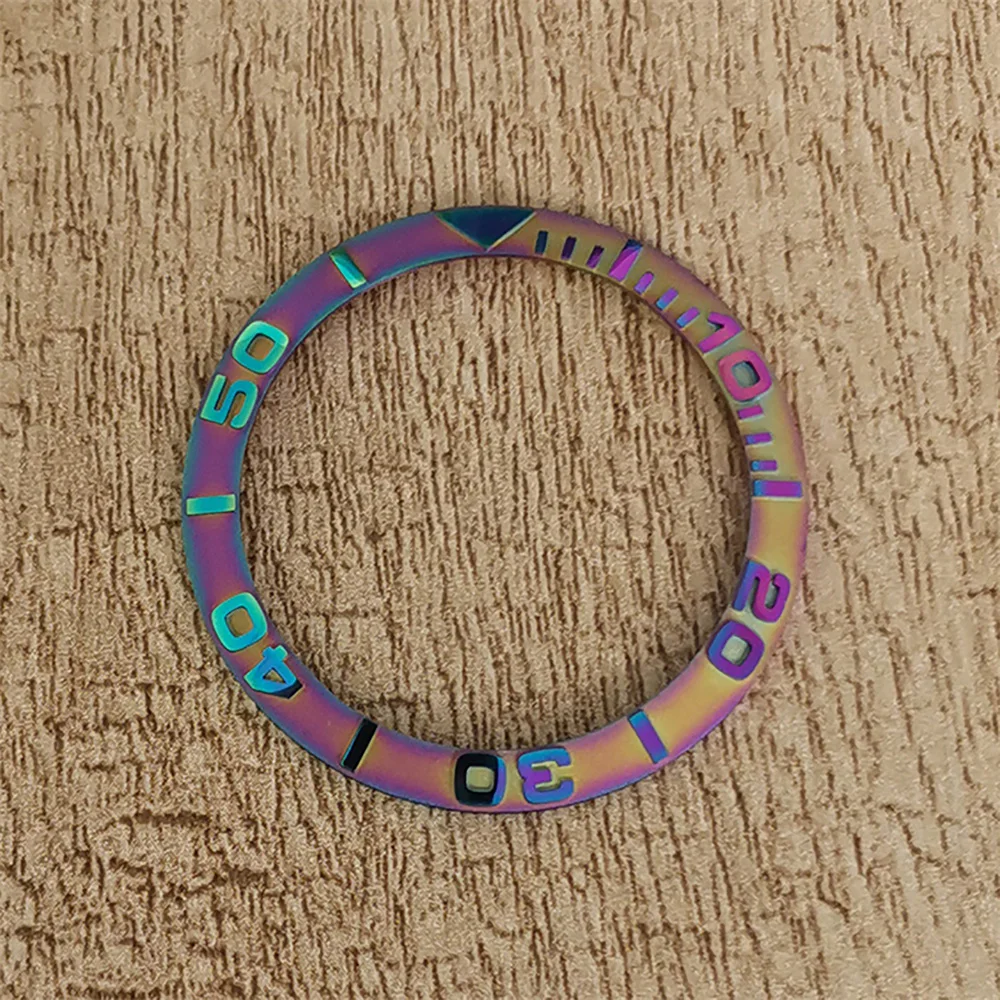 SUB Convex Number Watch Bezel Color Mulan Ceramic Bezel, Outer Diameter 38MM-Inner Diameter 30.5MM Watch Accessories Ring Mouth