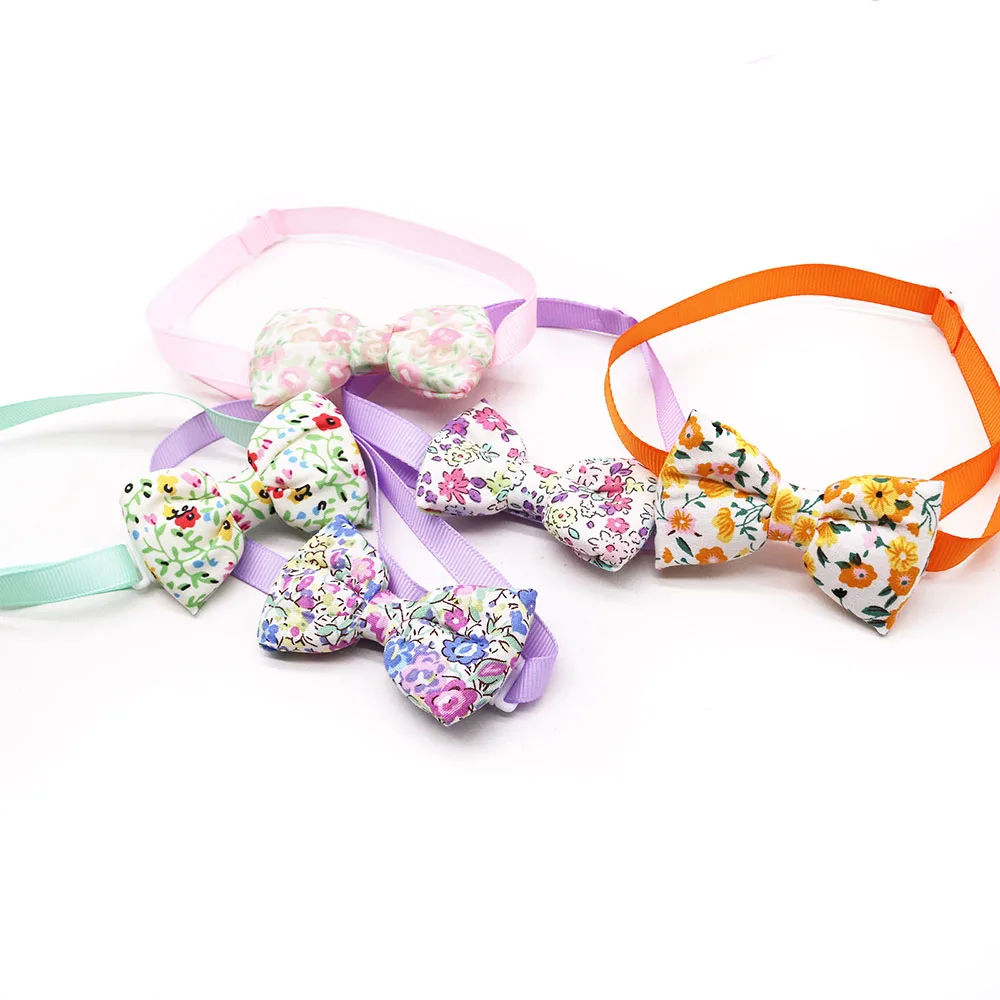 Регулируемый галстук-бабочка для собак ручной работы 10 шт.