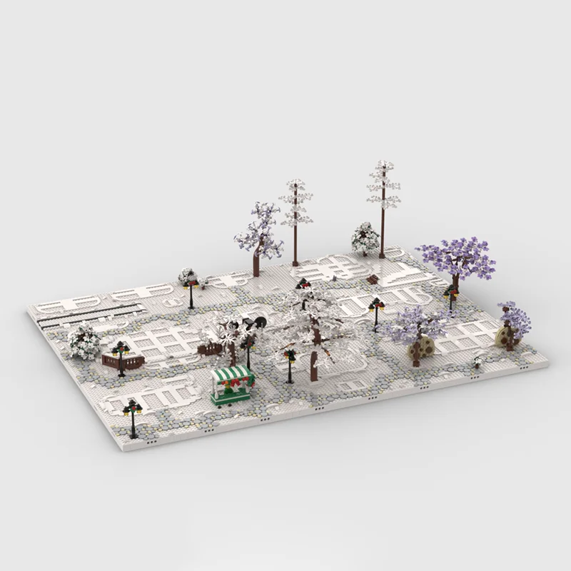 Изысканный новый конструктор MOC: модель зимней деревни, технологичная модульная база для демонстрации, праздничный подарок, игрушка, набор для самостоятельной сборки (art.: 3920da496abe3) - 3920da496abe3