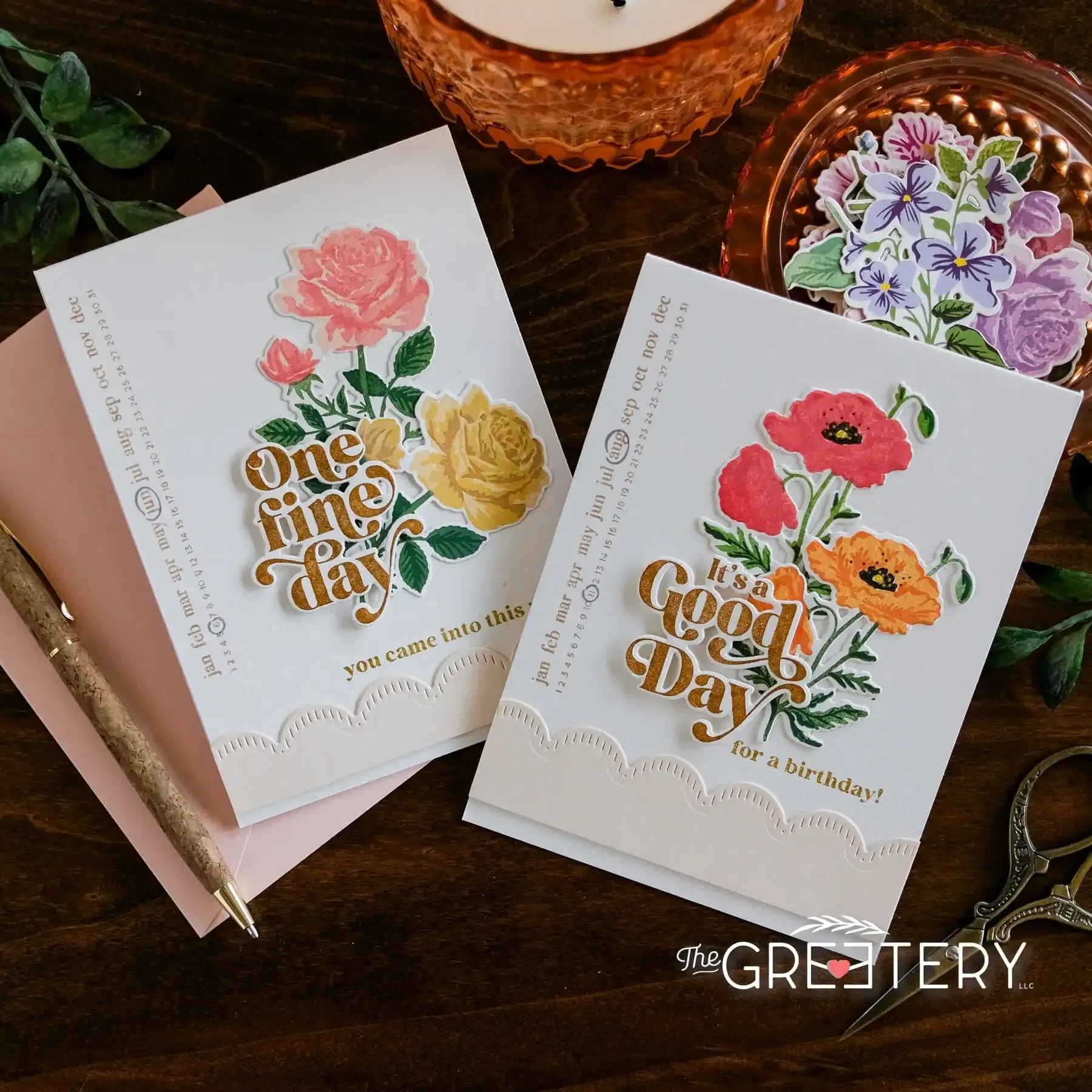 Один день рождения месяц цветущие календарь спиральная обвязка цветы