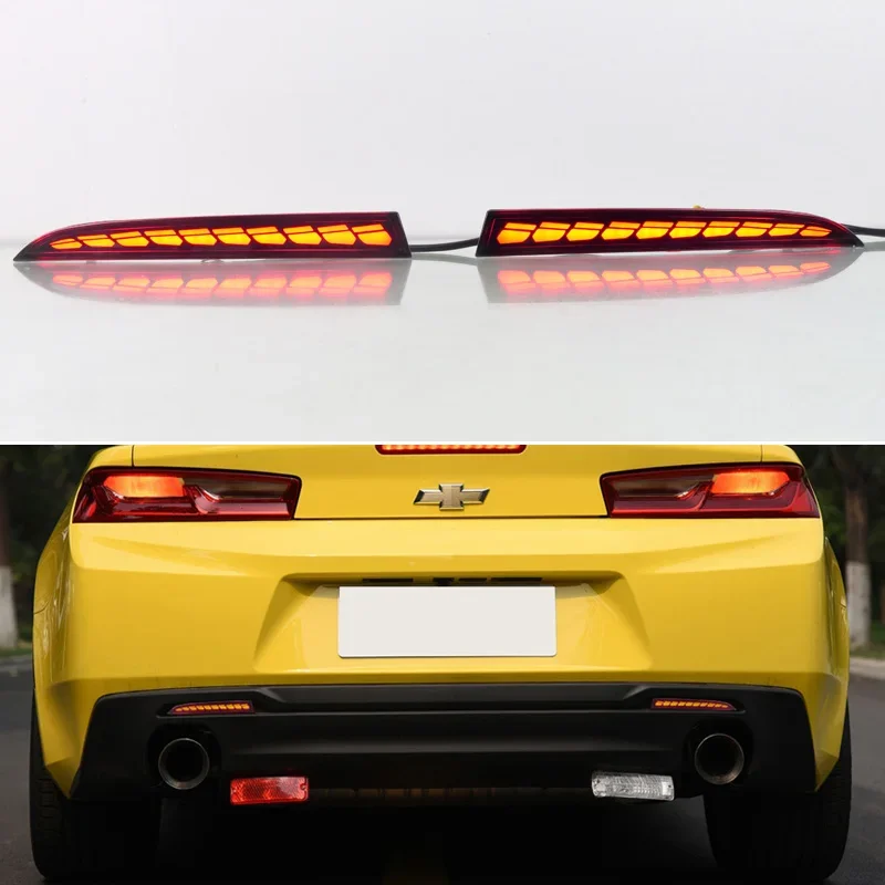 Фонарь заднего бампера для Chevrolet Camaro 2016-2022 задний фонарь 3 в 1 рефлектор тормоза и