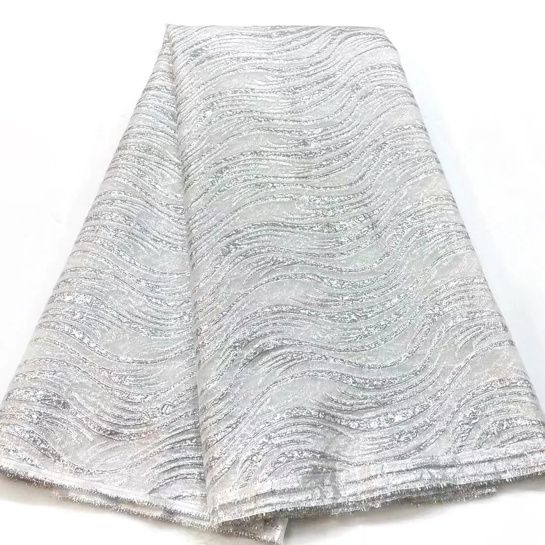 

Женская кружевная ткань высокого качества, французская жаккардовая вышивка, нигерийское Тюлевое кружево для свадебного платья AJ53841