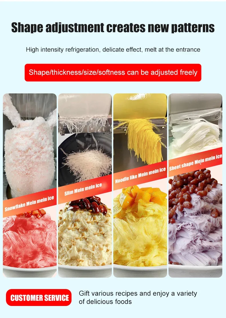 Фото Корейский Bingsoo снежинка льдогенератор бритый снег крем Kakigori Mesin Es бритва 110 В 220 В воздушное охлаждение №3