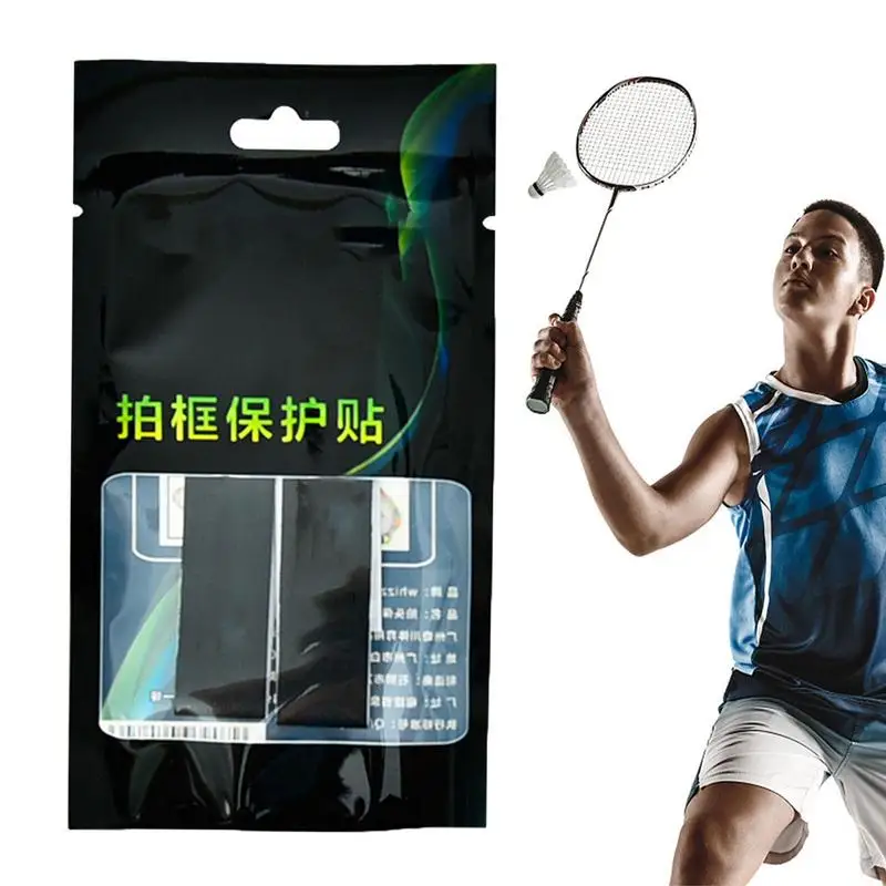 

Tennis Racket Head Protectors Racket Frame Stickers Thickened Wear-Resistant Racket Head Frame Guard Protective Sticker Tennis