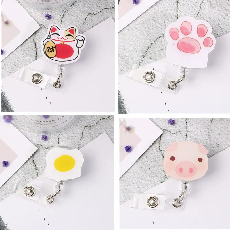 

Креативный выдвижной значок в виде животных, табличка с именем для медсестры, посетителей выставки, для девочек и мальчиков