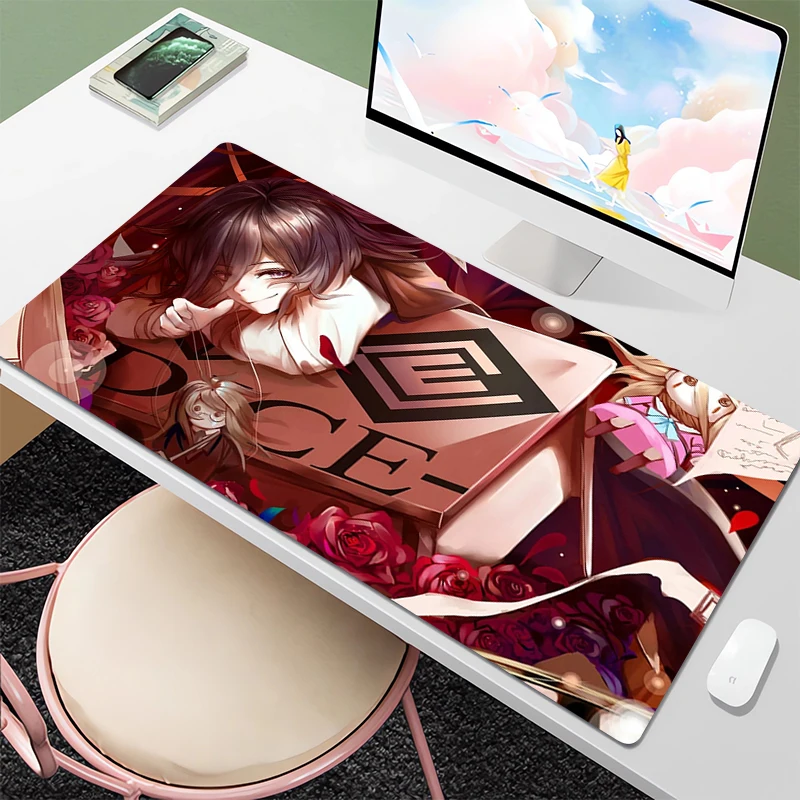 

Danganronpa Mouse Pad Gaming Setup Gamer Desk Mat Table Computer and Office Deskmat Pc Accessories Mousepad Xxl Anime Mause Pads