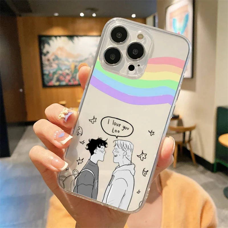 Heartstopper Phone Case for IPhone 11 12 13 14 15 16 Pro Max X XR XS SE2 7 8 Plus Charlie Nick Transparent Soft TPU Mobile Cover