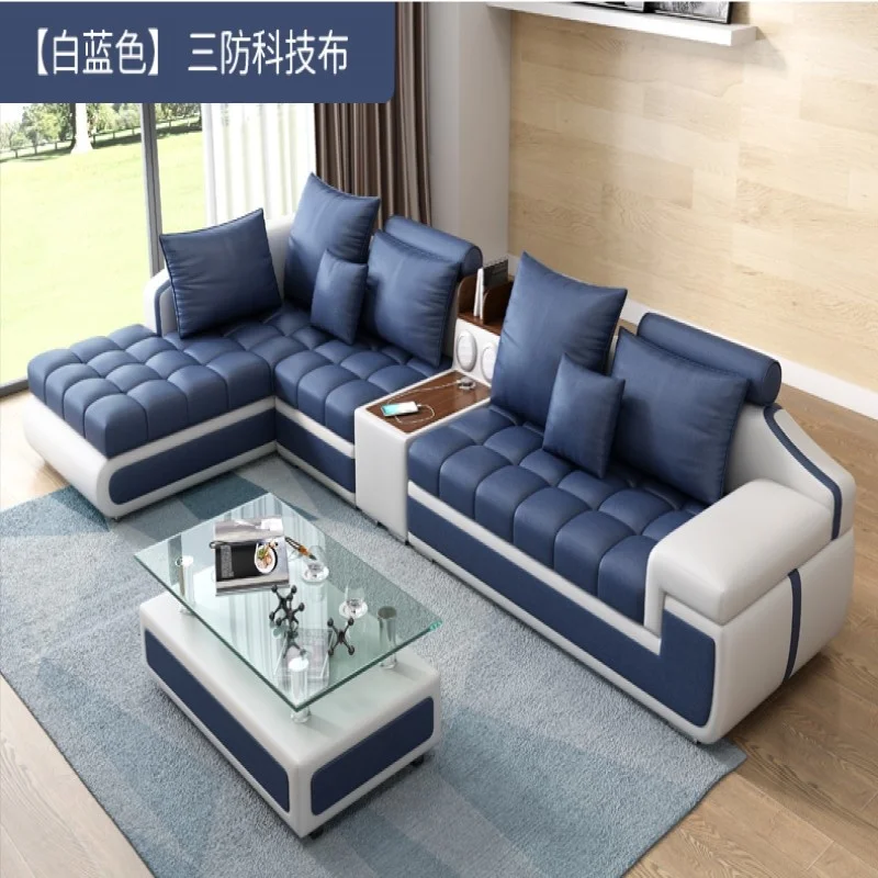

New technology cloth sofa combination simple modern imperial concubine corner leather northern Europe
