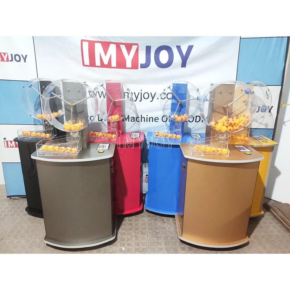 

Imyjoy electronic gravity pick lucky lotto number balls betting game lottery ping pong draw ball machine