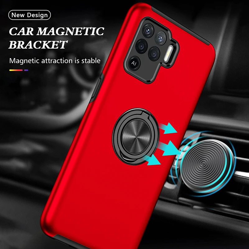 

The new Original Outdoor Cover for OPPO A94 93 72 54 53 15 12 5S Reno6 5 Z Lite 5g Stand Shock Proof TPU Hard Phone Case