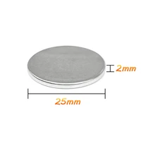 510203050pcs 25x2 mm round strong powerful magnetic magnet 25mm x 2mm disc neodymium magnet 25x2mm permanent magnets 252