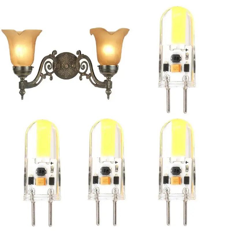 

Gy6.35 Bi-Pin Base LED Bulb LED Light Bulb 4Pcs LED Light Bulb AC12V LED Bulbs Outdoor Light Replacement Bulbs