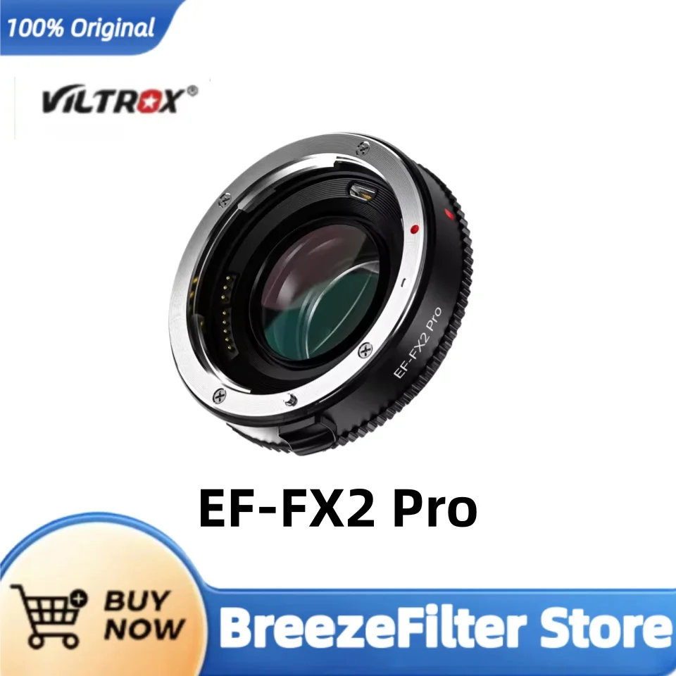 Фото VILTROX EF-FX2 Pro Адаптер объектива с автофокусом и уменьшением фокусного расстояния 0.71x для объективов Canon EF на камеры с байонетом Fuji X. №2