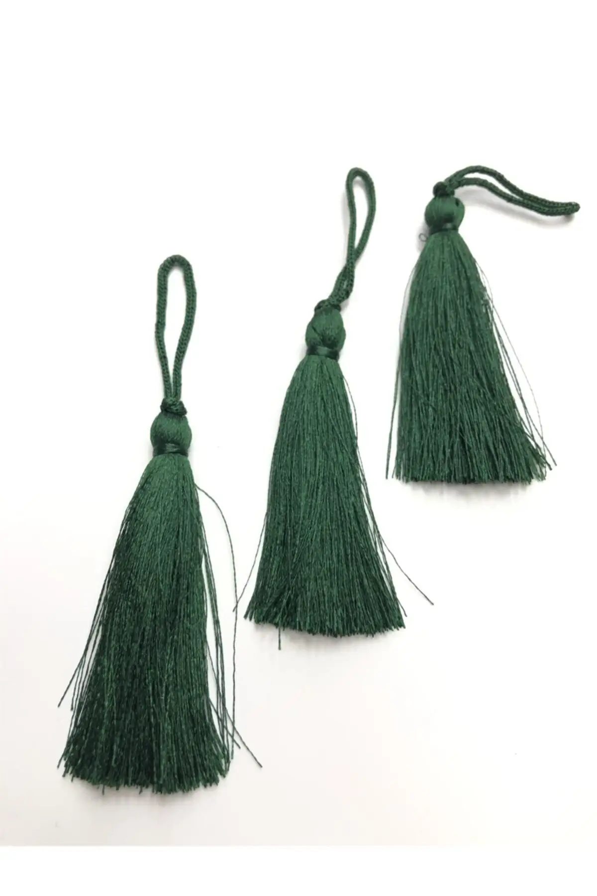 

Dark green single tassel 10 pcs 7 cm decorative strip hobby supplies & entertainment life
