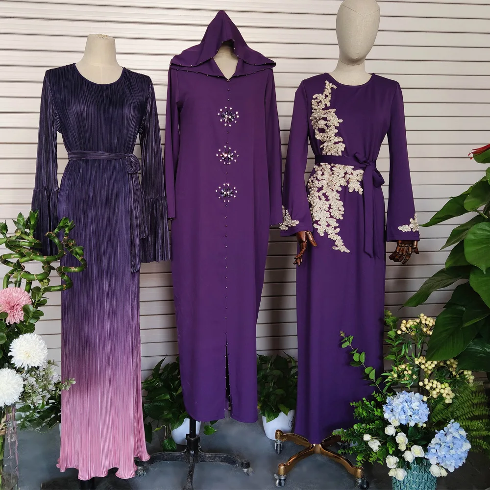 Abaya Dubai Turkey Arabic Muslim Fashion Hijab Dress Islam Clothing Maxi Dresses For Women Morocco Vestidos Robe Musulman Femme