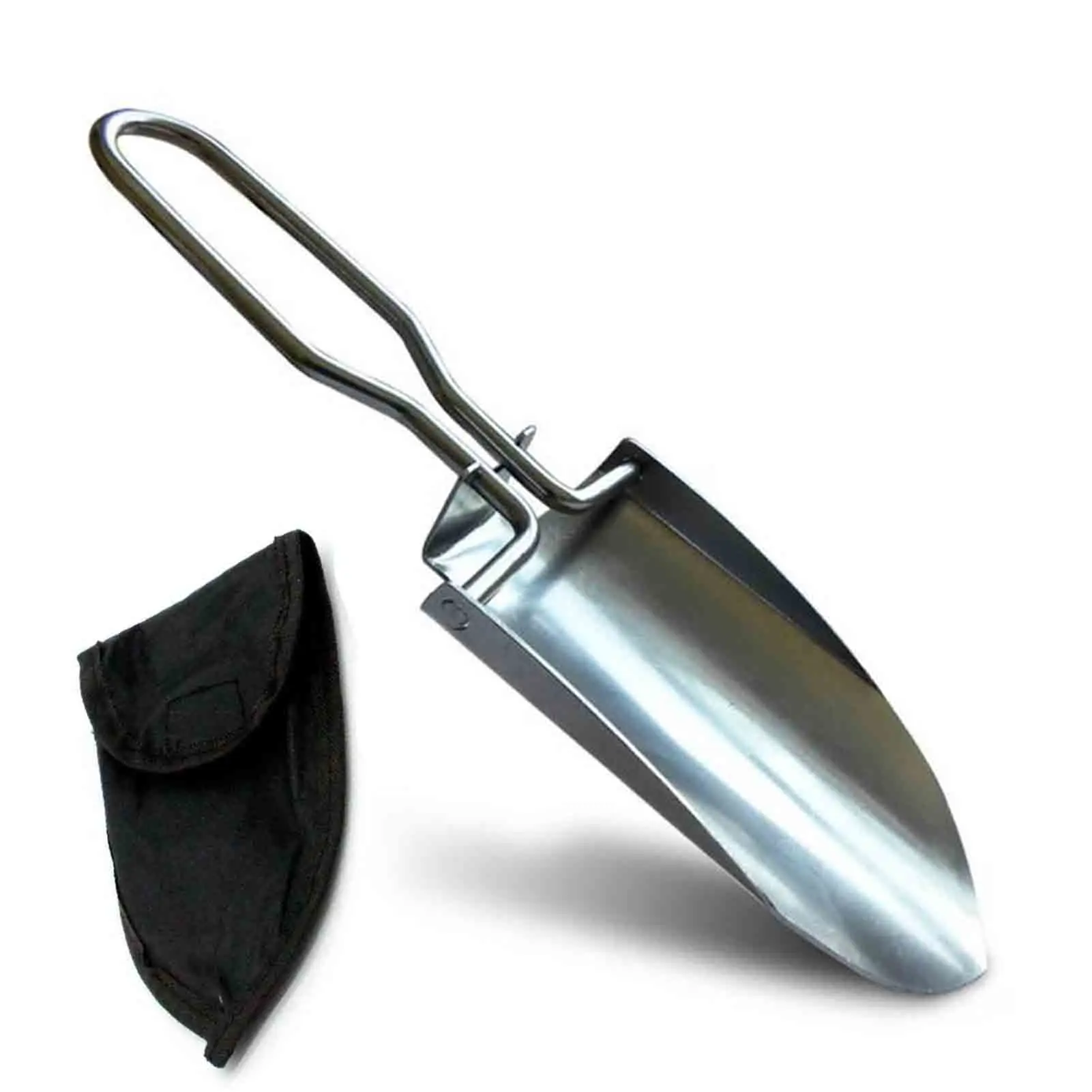 

Мини садовый ручной мастерок, Легкая металлическая ручная лопата с чехлом для переноски, Складной садовый ручной Мастерок с чехлом для пере...