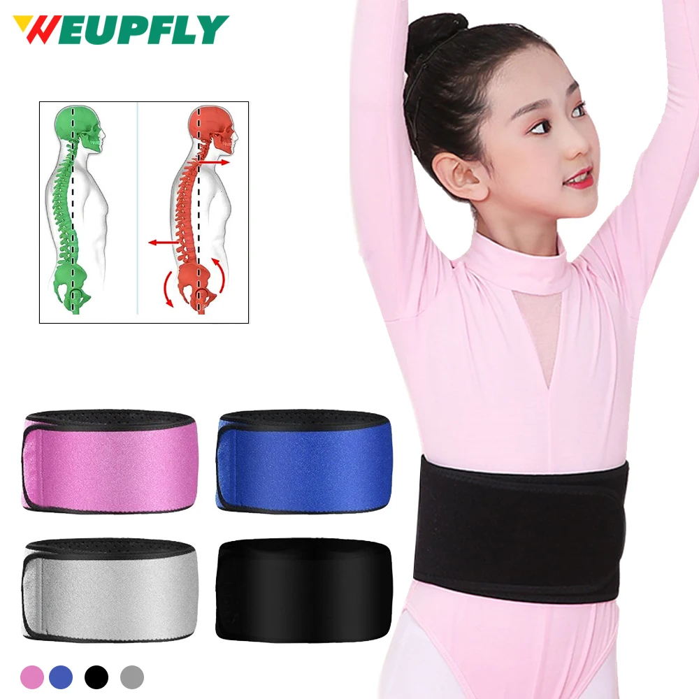 

1PC Kids Waist Belt Brace Support - Adjustable Abdominal Binder Band for Waist Back Pain Relief Dance Yoga Volleyball Basketball