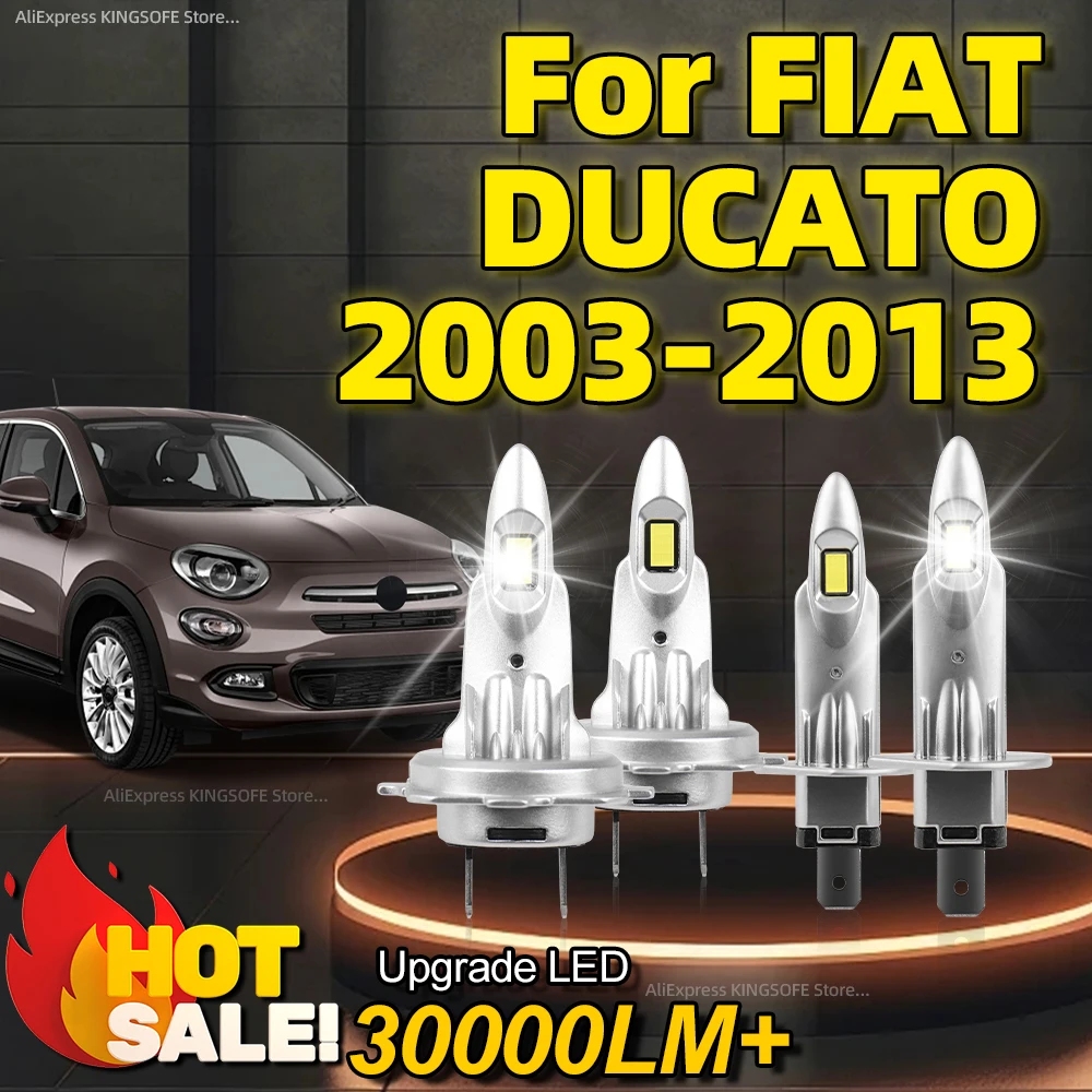 2/4 шт. автомобильные фары высокой мощности 150 Вт H7 H1 чип CSP для FIAT DUCATO 2003 2004 2005 2006 2007