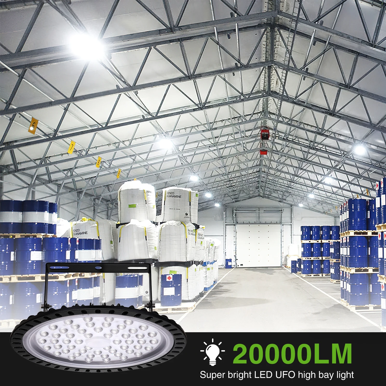 Светодиодный светильник UFO для высоких промышленных помещений