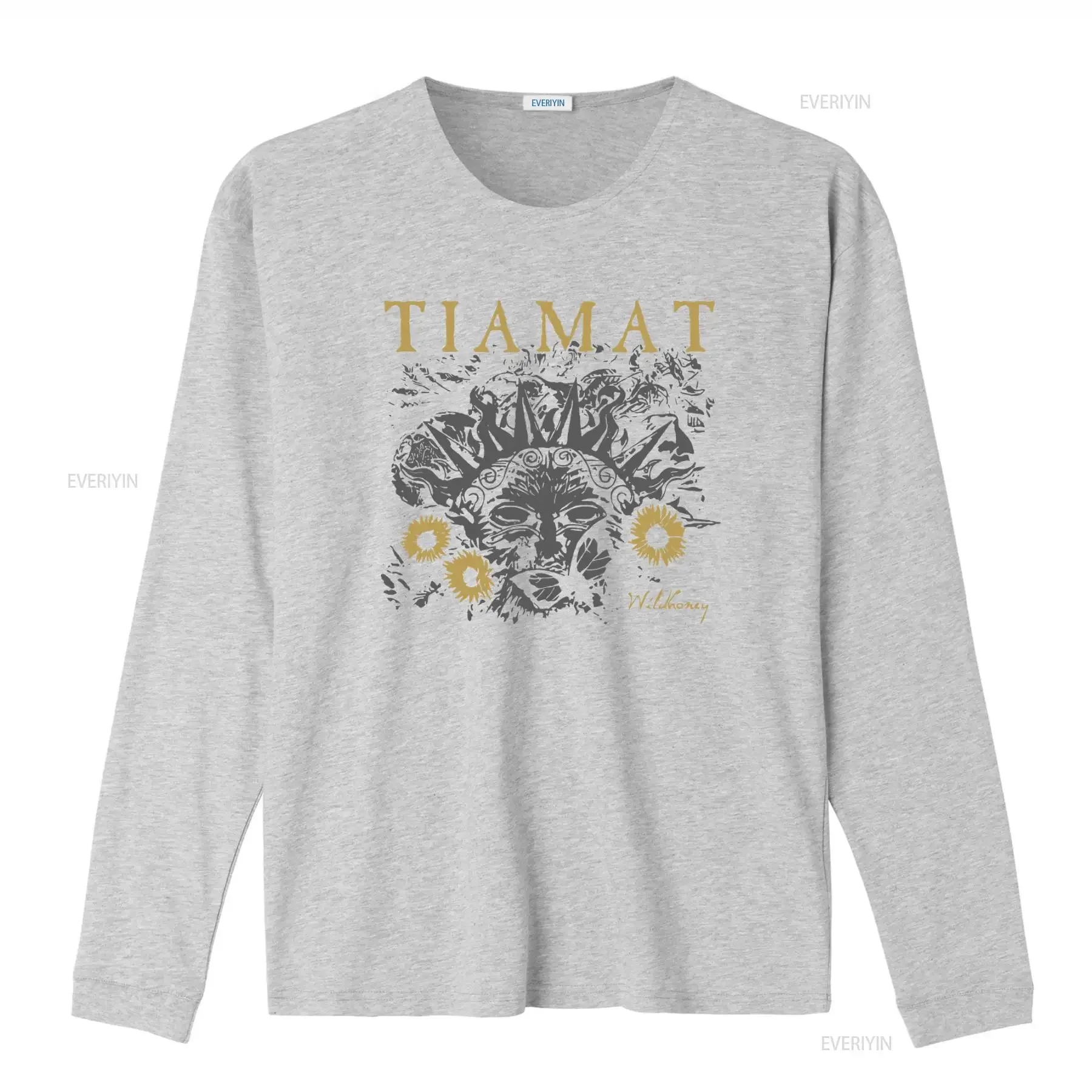 Фото Футболка с принтом Tiamat Wildhoney, уникальный дизайн, модная винтажная одежда в стиле стритвир, универсальная эластичная дизайнерская одежда. №4