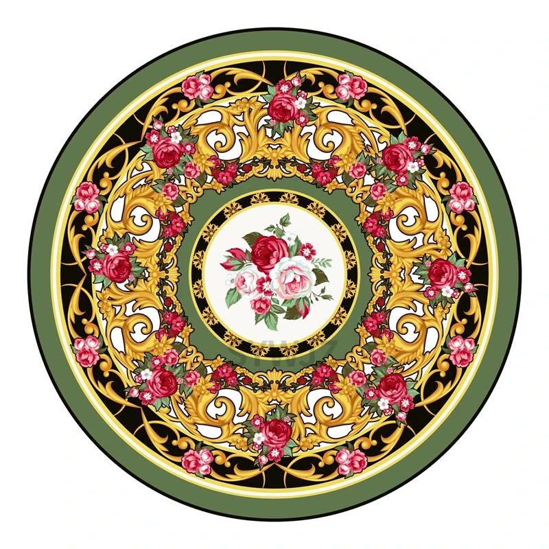 Круглый ковер в стиле бохо для спальни дивана обивки домашний устойчивый к