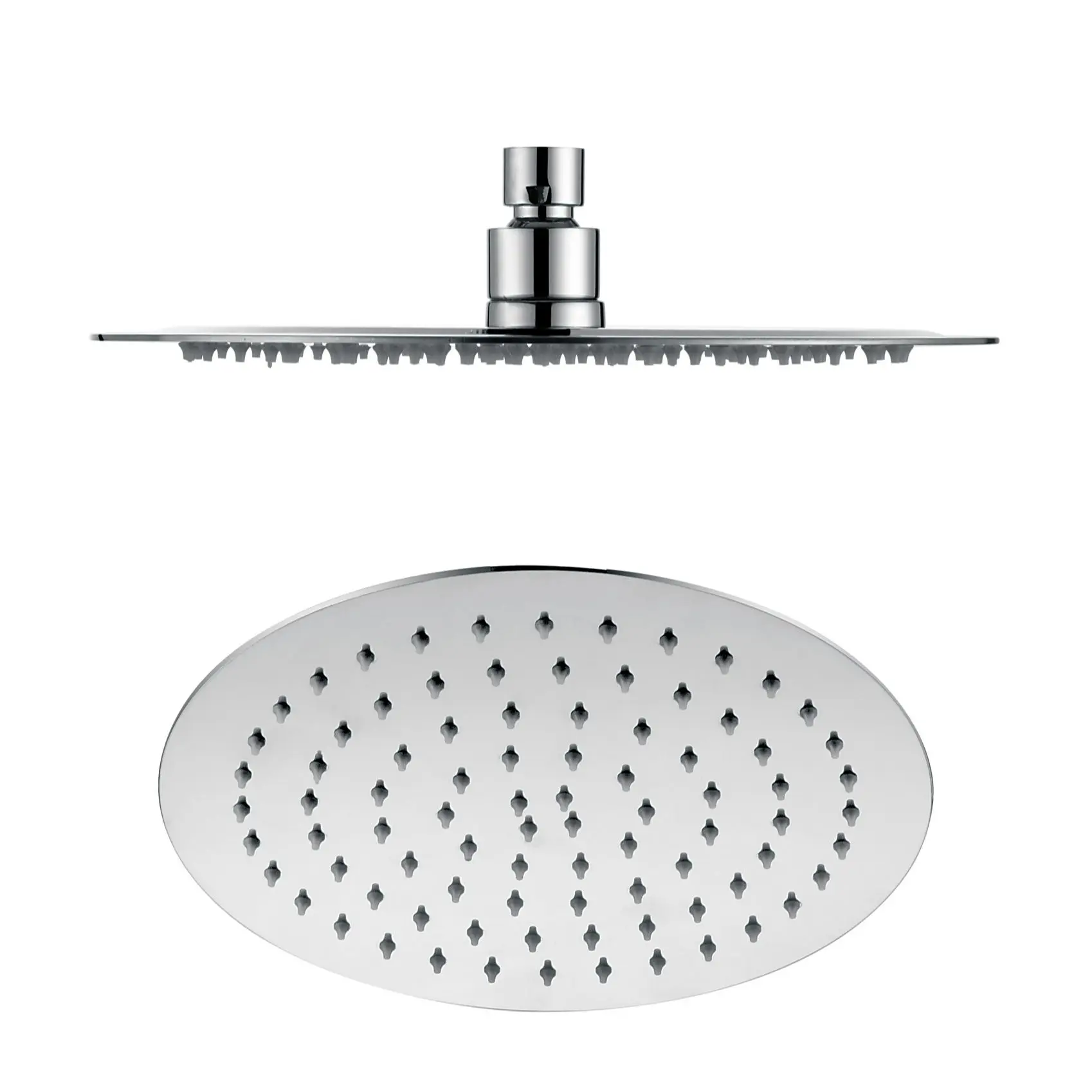 

Большая Акция, 10-дюймовая круглая душевая лейка из нержавеющей стали для ванной комнаты с силиконовой насадкой, распылитель для душа, большой водяной выход, Душ