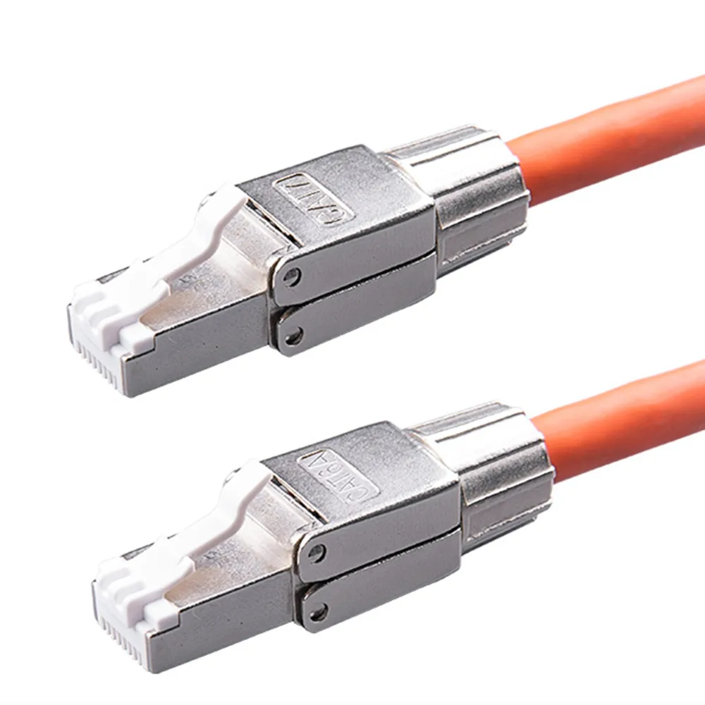 

RJ45 Terminal Plug Cat6A Networking Connector With PCB 23-26AWG Crimping Network Cable Cat.6A Cat7 Shielded Ethernet RJ 45 Cat 7