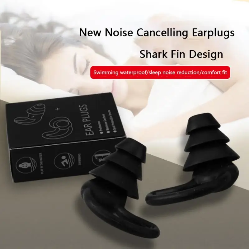 

Soft Silicone Noise Reduction Earplugs Anti-noise Boxed Sleeping Earplugs Waterproof Swimming Ear Plugs Water Sports Accessories