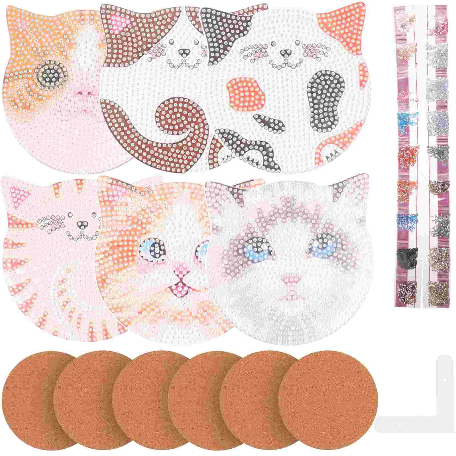 

1 Set DIY Set Coaster Cat Coasters Kits Coaster Sets Coasters And Craft Kit