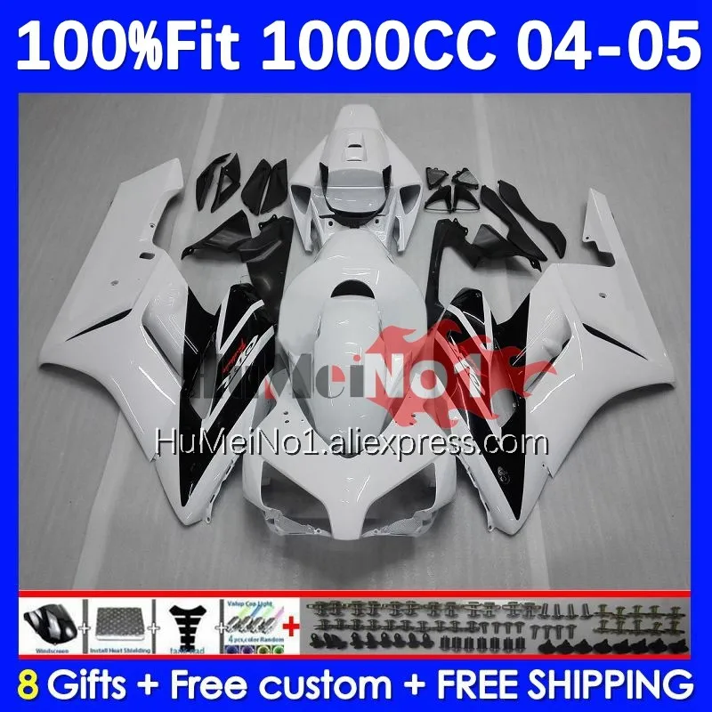 

OEM инъекция для HONDA white gloss CBR 1000RR 1000CC CBR1000 RR 04-05 49No.10 CBR 1000 CC RR 2004 2005 CBR1000RR 04 05 обтекатель