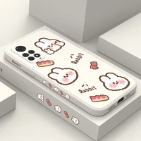 rabbit strawberry phone case for xiaomi redmi note 11 11s 11t 10 10a 10t 10s 9t 9 8 7 pro plus 10c 9a 9c 9t 4g 5g cover