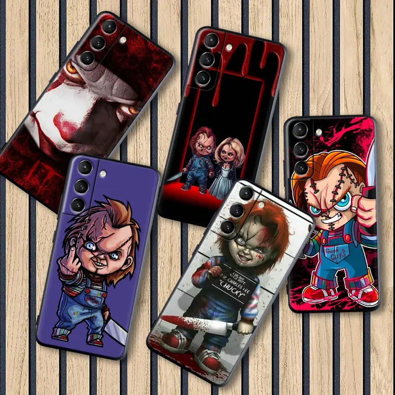 

Chucky Doll Childs-play-3 Horror Movie Cases For Samsung Galaxy S22Ultra S21 FE S20 S22 Ultra S10 Plus S8 Case Soft Fundas Cover