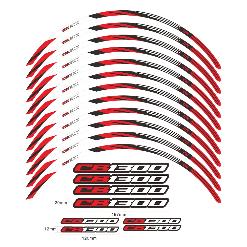 Наклейка на колесо мотоцикла водонепроницаемая наклейка обод полоса лента 17