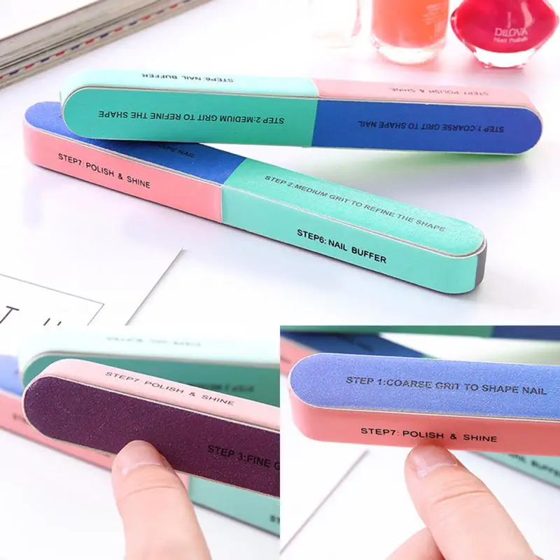 

1-5Pc Nail File Blocks Six-sided Sponge File Nail Polish Sanding Buffer Strips Polishing File Nails Grinding Equipment Manicure
