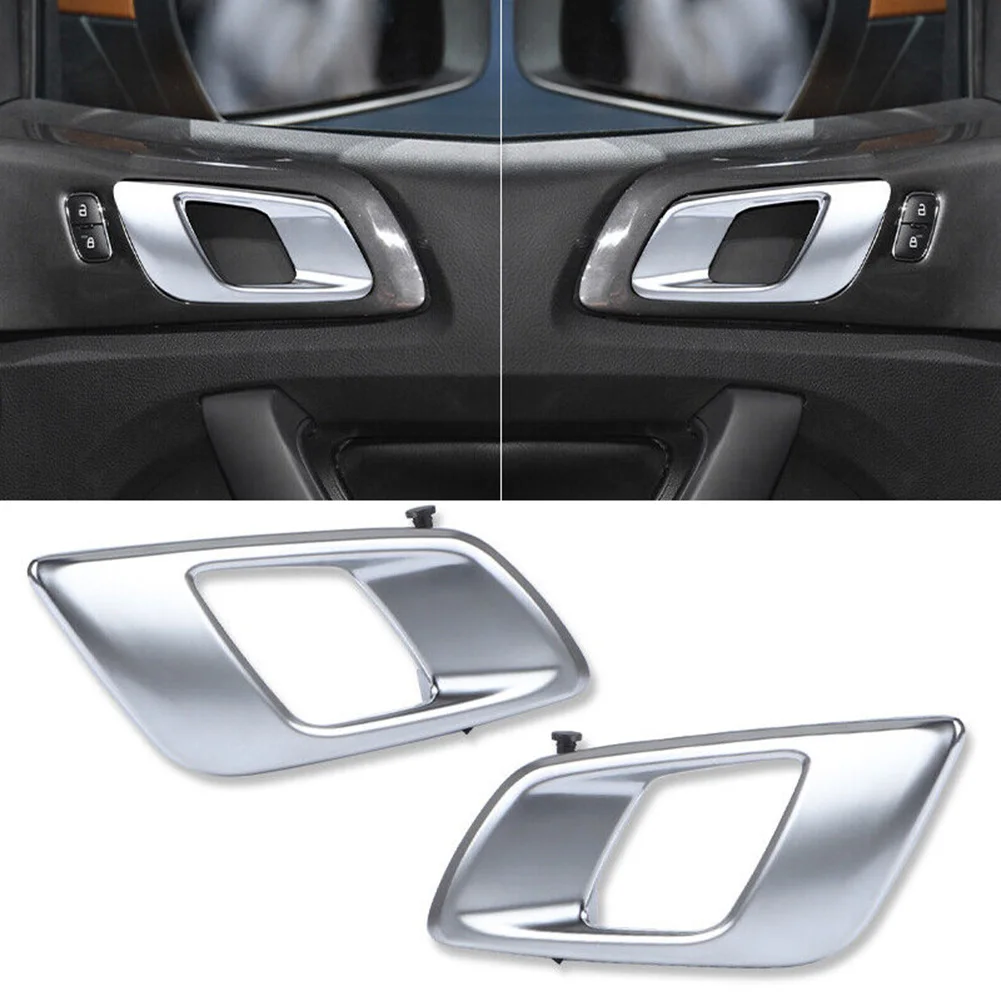 

Parts Door Handles L+R Replacement 2pcs ABS Accessories Fittings For Ford Everest 2012-21 For Mazda BT50 2012-19