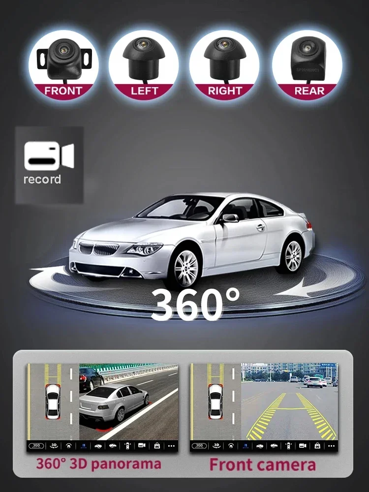 360 12G + 256G 8 &quotCarplay Auto Android 14.0 IPS Автомобильный DVD-плеер GPS WIFI Bluetooth Радио для Ford Fusion C-MAX